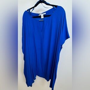 DVF Diane Von Furstenberg Royal Blue Sheath Dress. Size Large